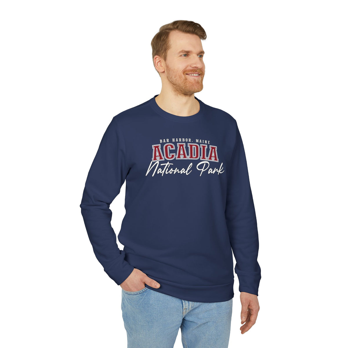 Acadia National Park adidas Unisex Fleece Crewneck Sweatshirt