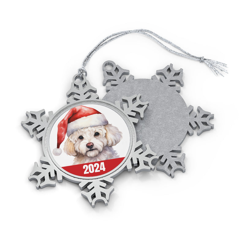 Bichon Frise 2024 Christmas Ornament with Gift Box