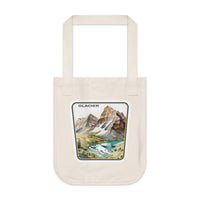 Glacier National Park Organic Canvas Tote Bag