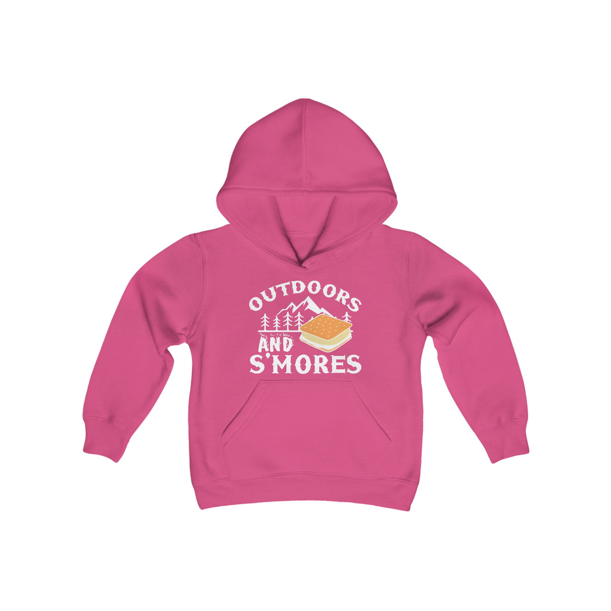 Outdoors and Smores Kids Hooded Sweatshirt