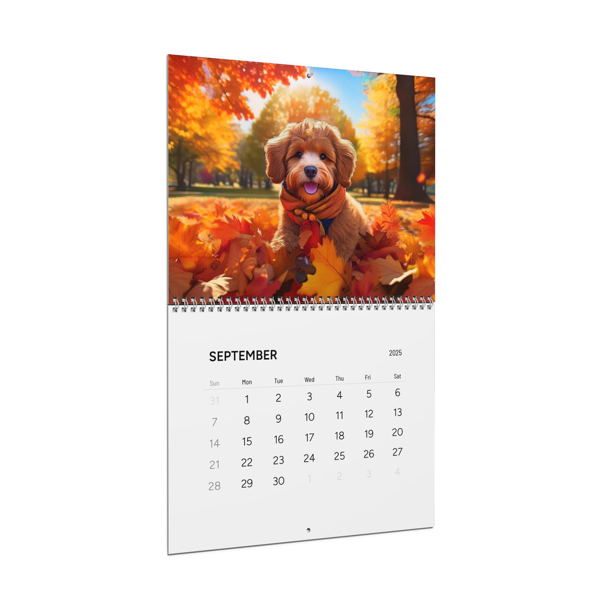 Cavapoo Dog Wall Calendar (2025)