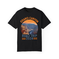 Grand Canyon National Park T-shirt with a scenic road trip 2024 graphic design featuring the iconic canyon landscape.