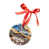 Great Sand Dunes Christmas Ornament with Ribbon