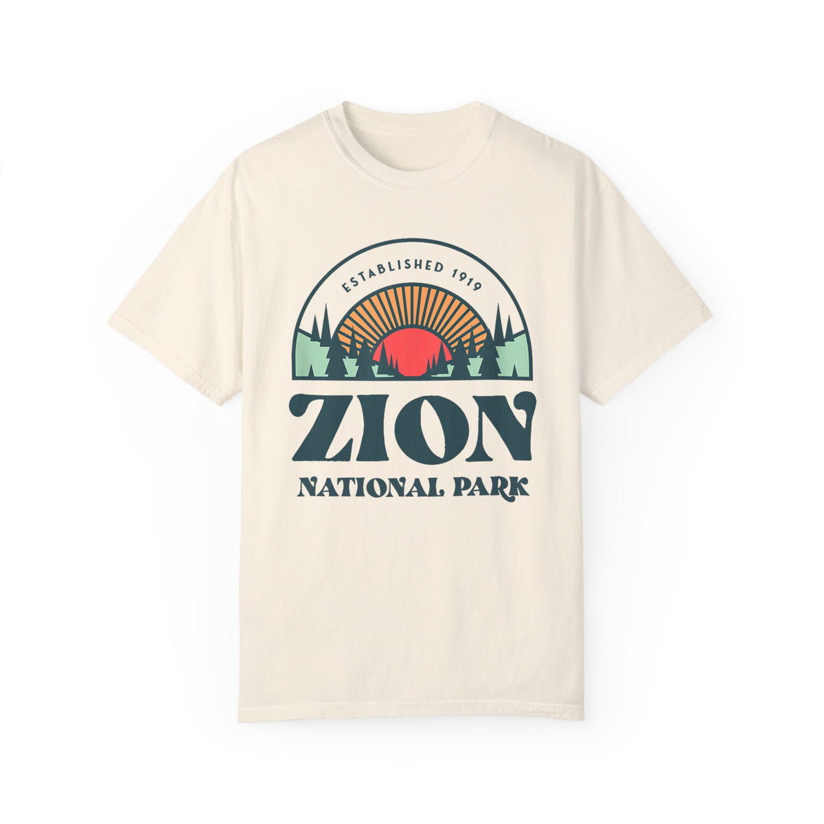 Zion National Park Souvenir Tee, Scenic Design