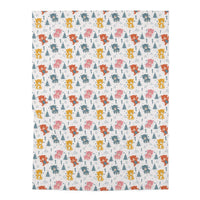 Cute Unisex Bears in Forest Baby Swaddle Blanket