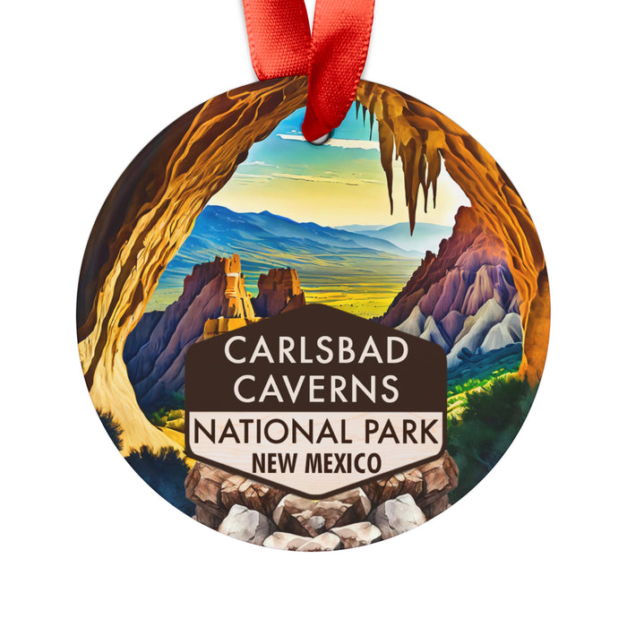 Carlsbad Caverns Christmas Ornament with Ribbon