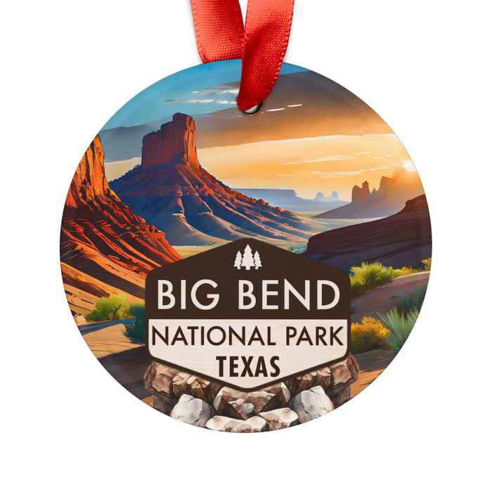 Big Bend Christmas Ornament with Ribbon