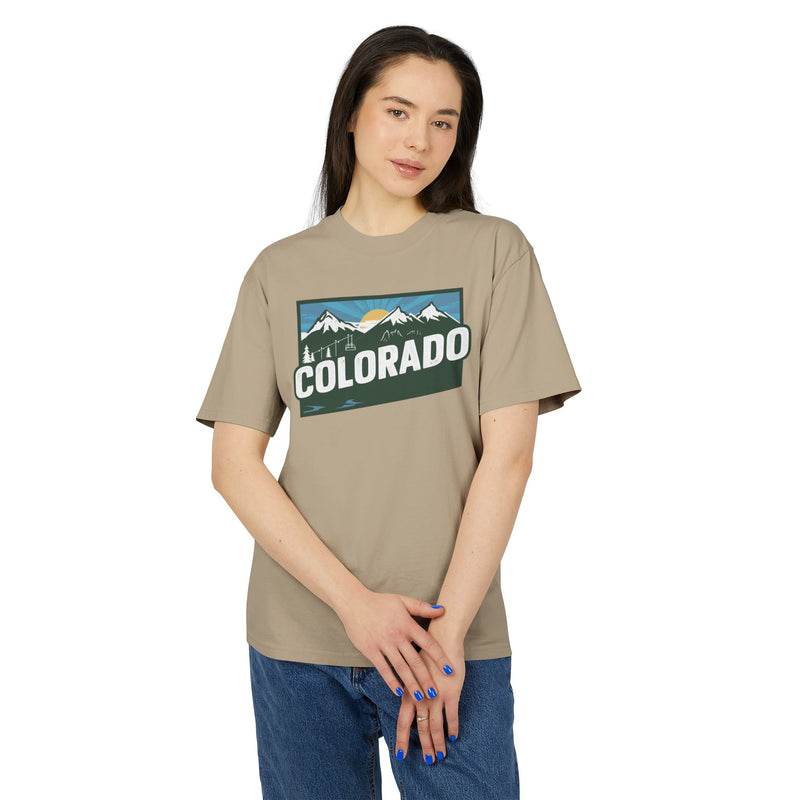 Colorado Retro State Unisex Heavy Faded Tee