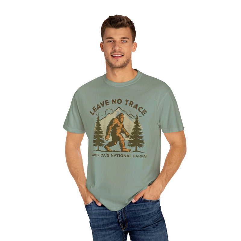 Bigfoot Leave No Trace National Parks Souvenir Tee