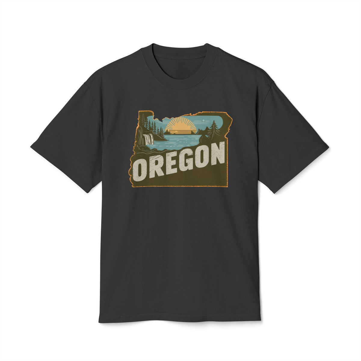 Retro Oregon State Unisex Heavy Faded Tee