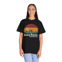 Mount Rainier Souvenir Tee with Sunset Design