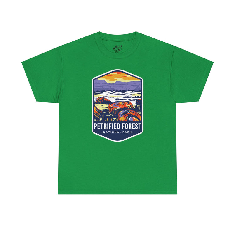 Petrified Forest National Park T-Shirt with Vibrant Landscape Illustration