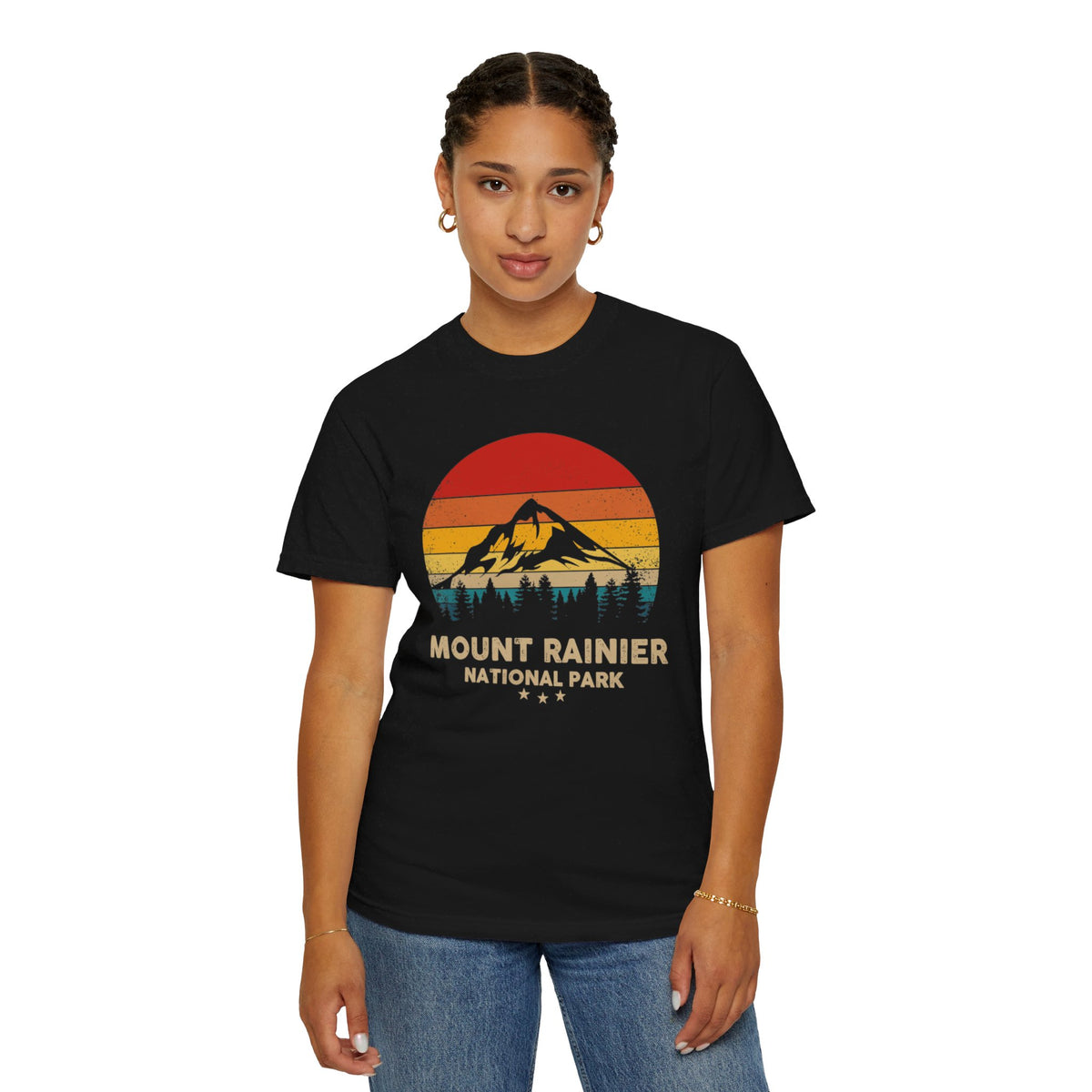 Mount Rainier Retro National Park Souvenir