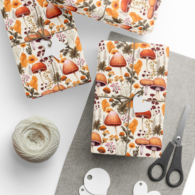 Forest Mushrooms Wrapping Papers