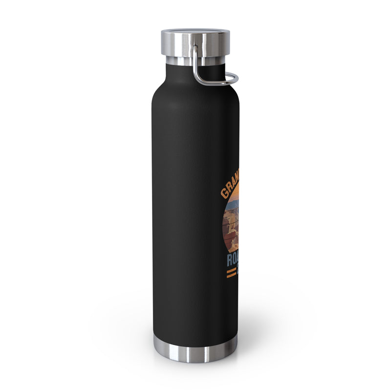 Grand Canyon National Park souvenir water bottle featuring a road trip 2024 design and stainless steel construction.