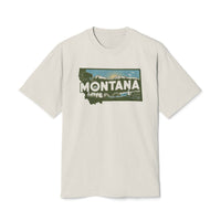 Montana Retro State  Unisex Heavy Faded Tee