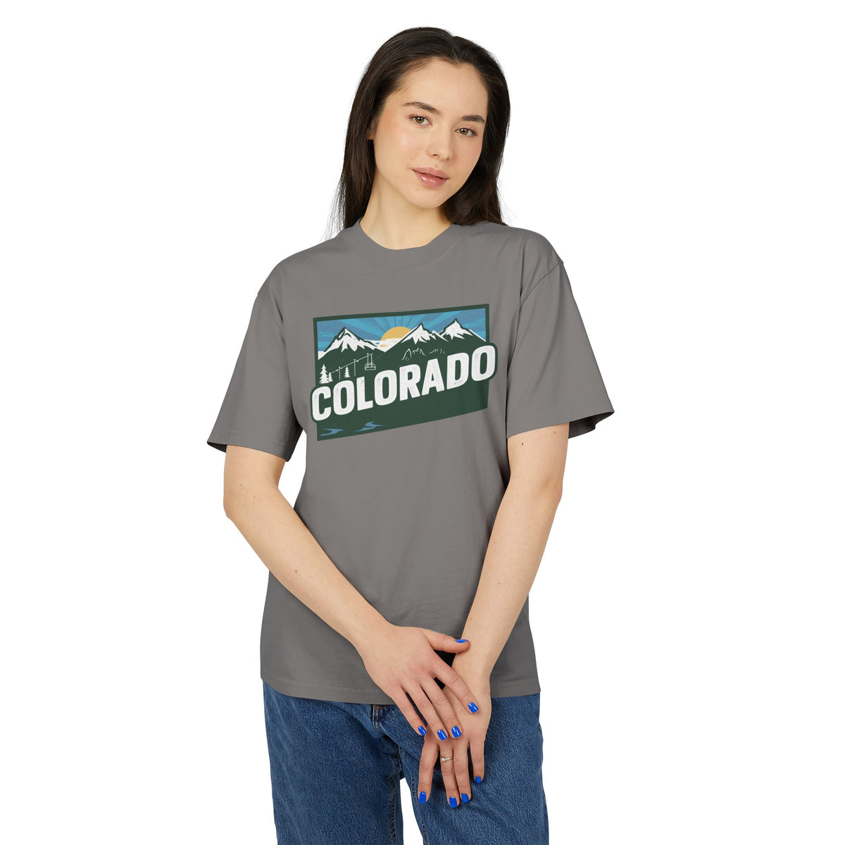 Colorado Retro State Unisex Heavy Faded Tee