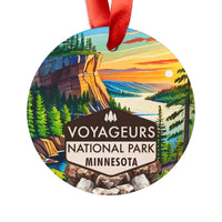 Voyageurs Christmas Ornament with Ribbon