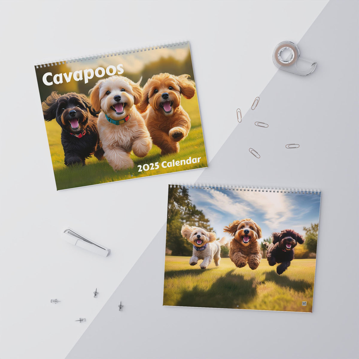 Cavapoo Dog Wall Calendar (2025)