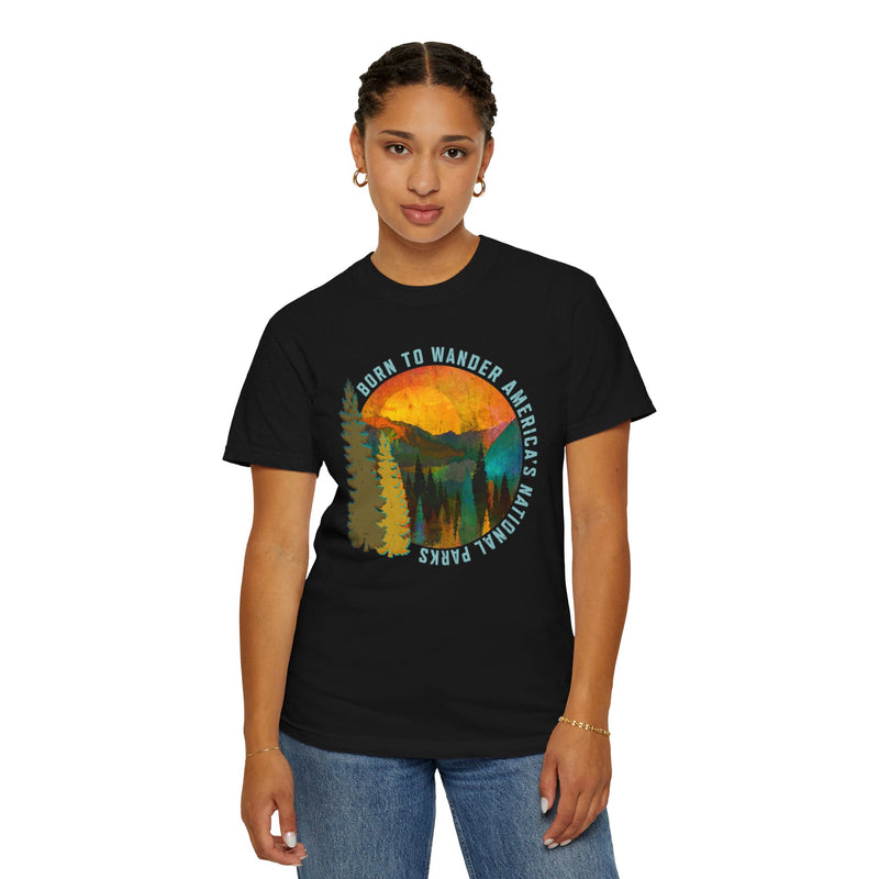 Born to Wander National Parks Souvenir Tee