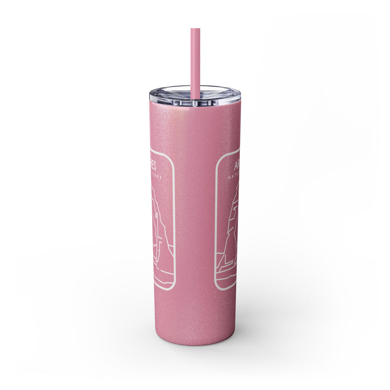 Arches National Park Skinny Tumbler with Straw, 20oz