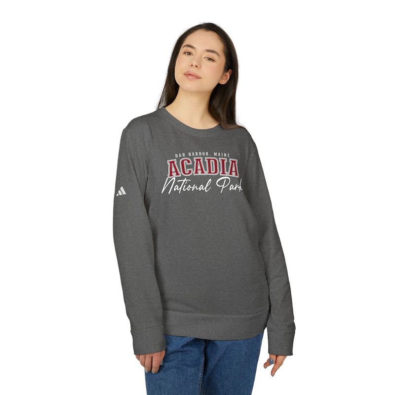 Acadia National Park adidas Unisex Fleece Crewneck Sweatshirt