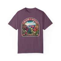 Grand Canyon National Park T-shirt featuring an artistic scenic graphic design of the canyon landscape.