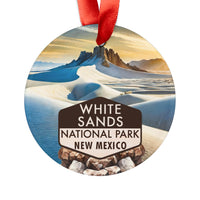 White Sands Christmas Ornament with Ribbon