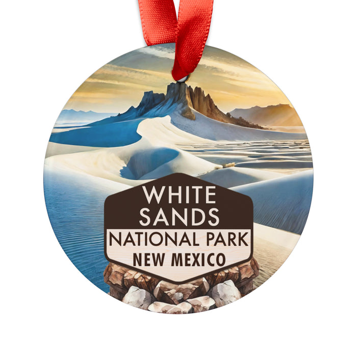 White Sands Christmas Ornament with Ribbon