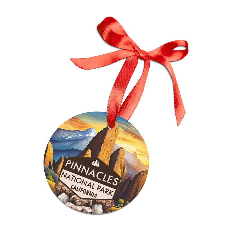 Pinnacles Christmas Ornament with Ribbon