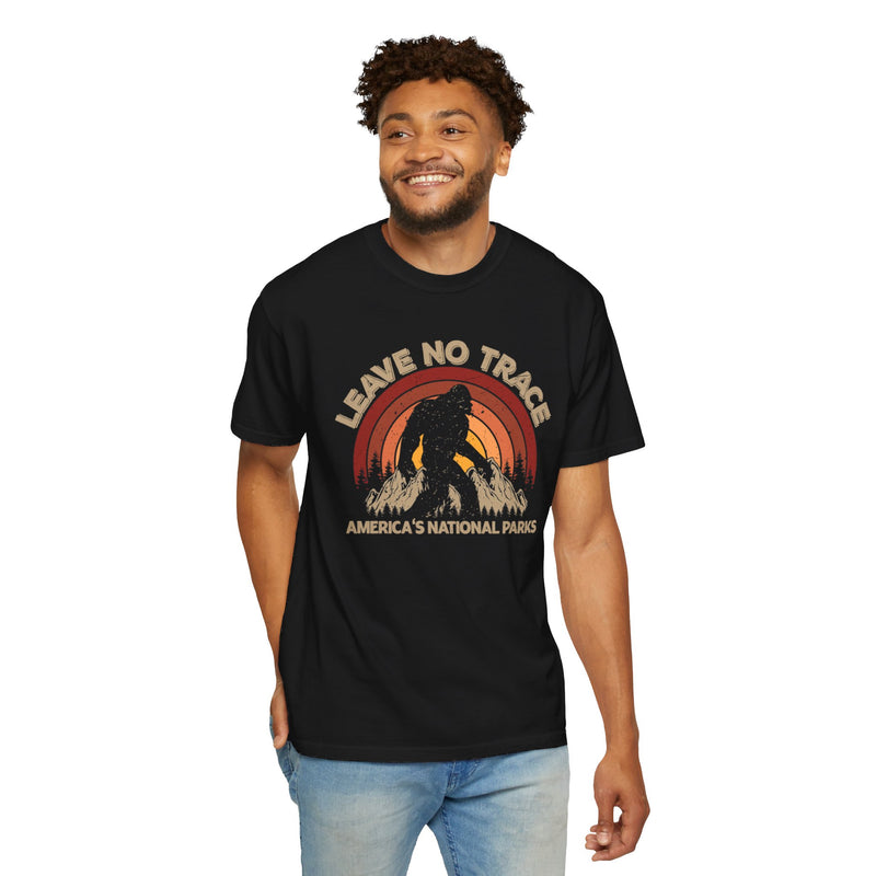 Bigfoot Leave No Trace Souvenir Tee for National Parks