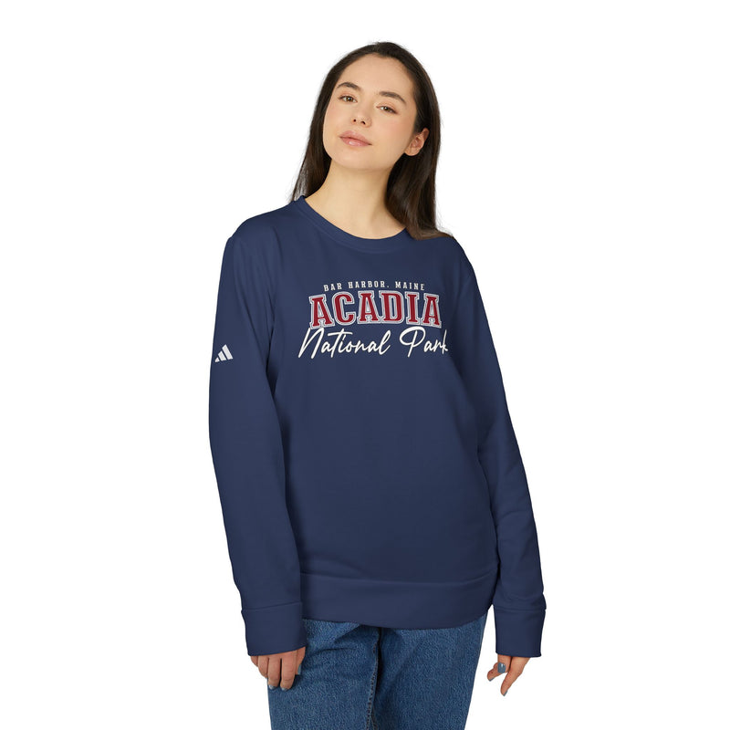 Acadia National Park adidas Unisex Fleece Crewneck Sweatshirt