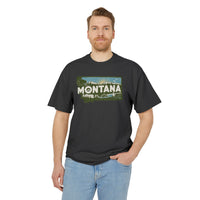 Montana Retro State  Unisex Heavy Faded Tee