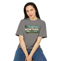 Montana Retro State  Unisex Heavy Faded Tee