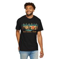 Acadia National Park Souvenir Tee with Mountains