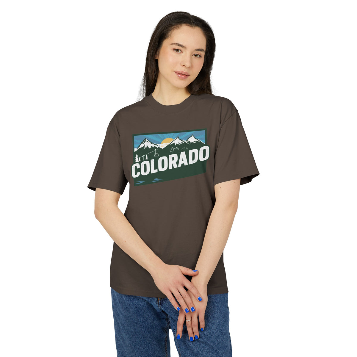 Colorado Retro State Unisex Heavy Faded Tee