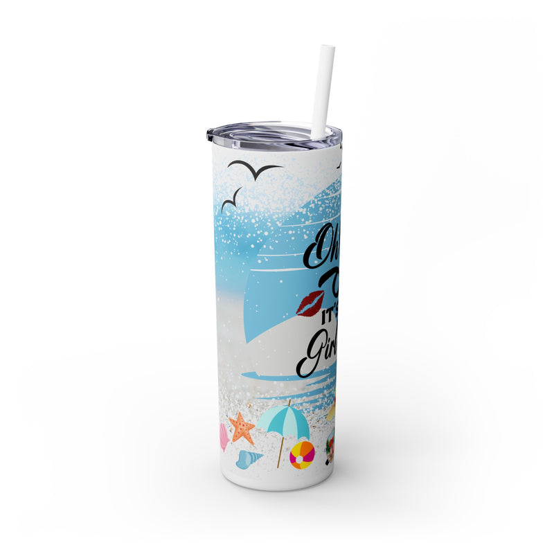 Girl's Trip Skinny Tumbler with Straw, 20oz