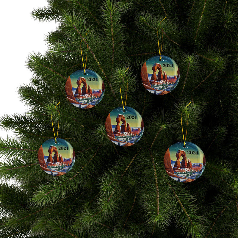 Arches National Park Ceramic Ornaments, 2-Side Print