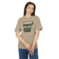 Arkansas Retro Unisex Heavy Faded Tee