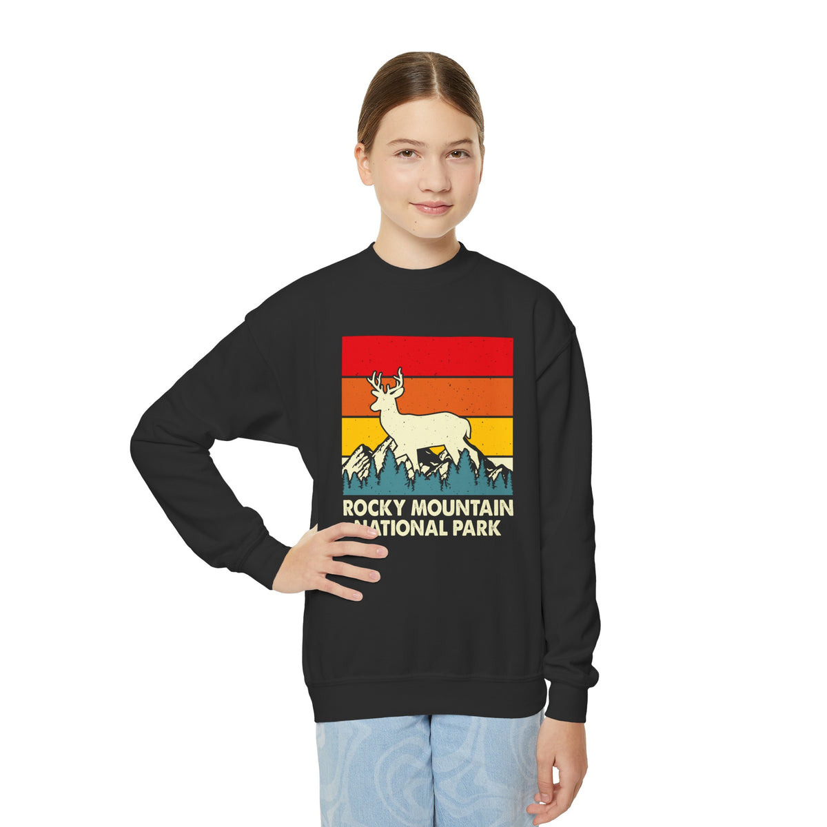 Rocky Mountain National Park Kids' Unisex Crewneck Sweatshirt