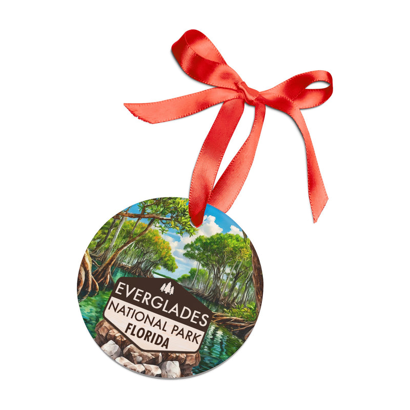 Everglades Christmas Ornament with Ribbon