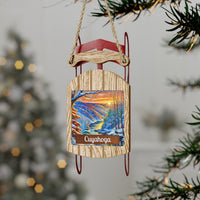 Cuyahoga Valley National Park Christmas Sled Ornament