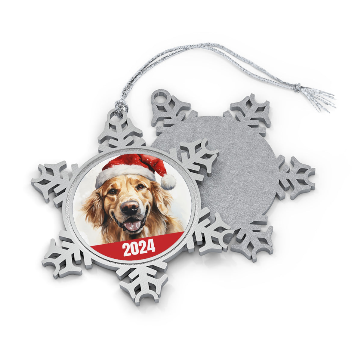 2024 Golden Retriever Christmas Ornament with Gift Box