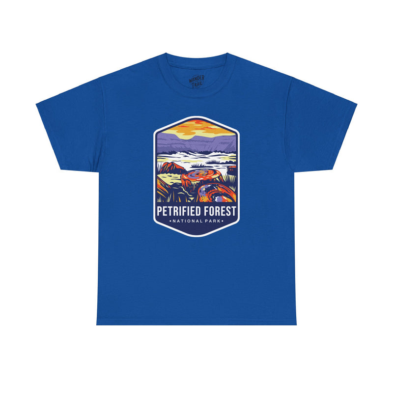 Petrified Forest National Park T-Shirt with Vibrant Landscape Illustration