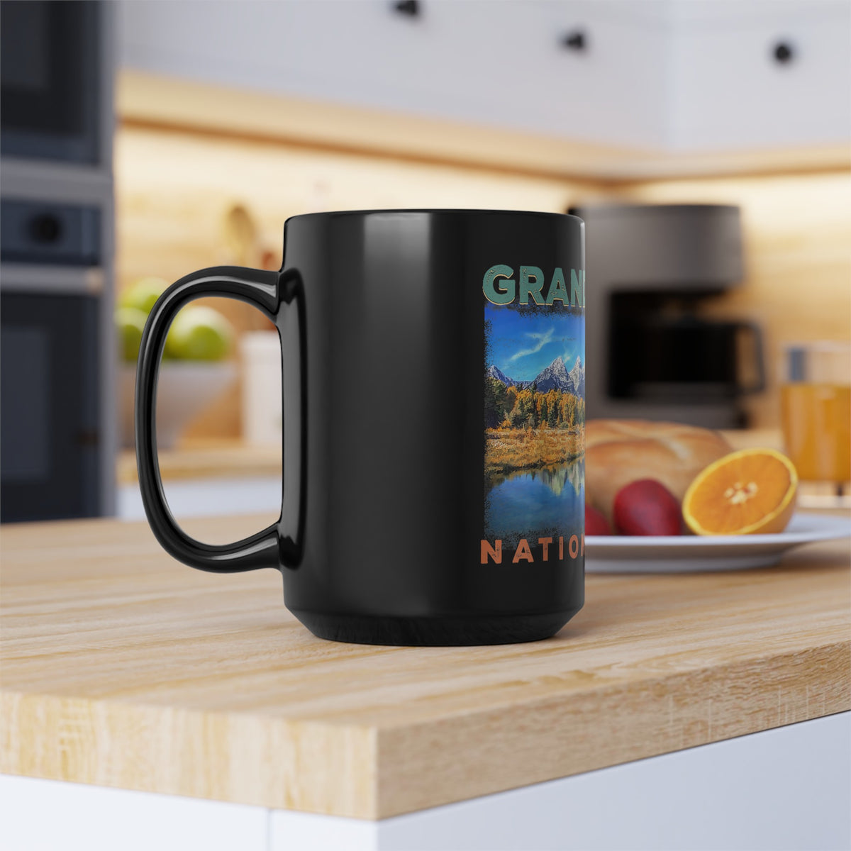 Grand Teton Souvenir Mug with Mountain Reflection