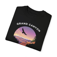 Grand Canyon National Park T-shirt with a scenic bird graphic design featuring a bird flying over the canyon.