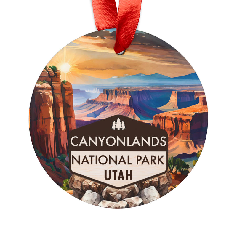 Canyonlands Christmas Ornament with Ribbon