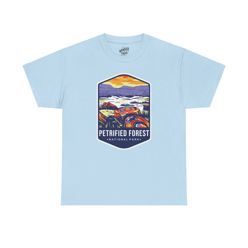 Petrified Forest National Park T-Shirt with Vibrant Landscape Illustration