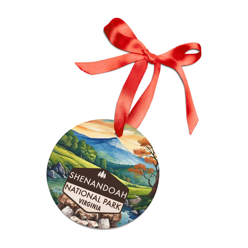 Shenandoah Christmas Ornament with Ribbon