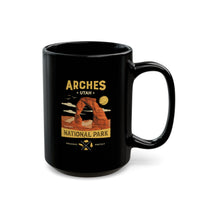 Arches National Park Utah Souvenir Mug with Scenic Arch Illustration